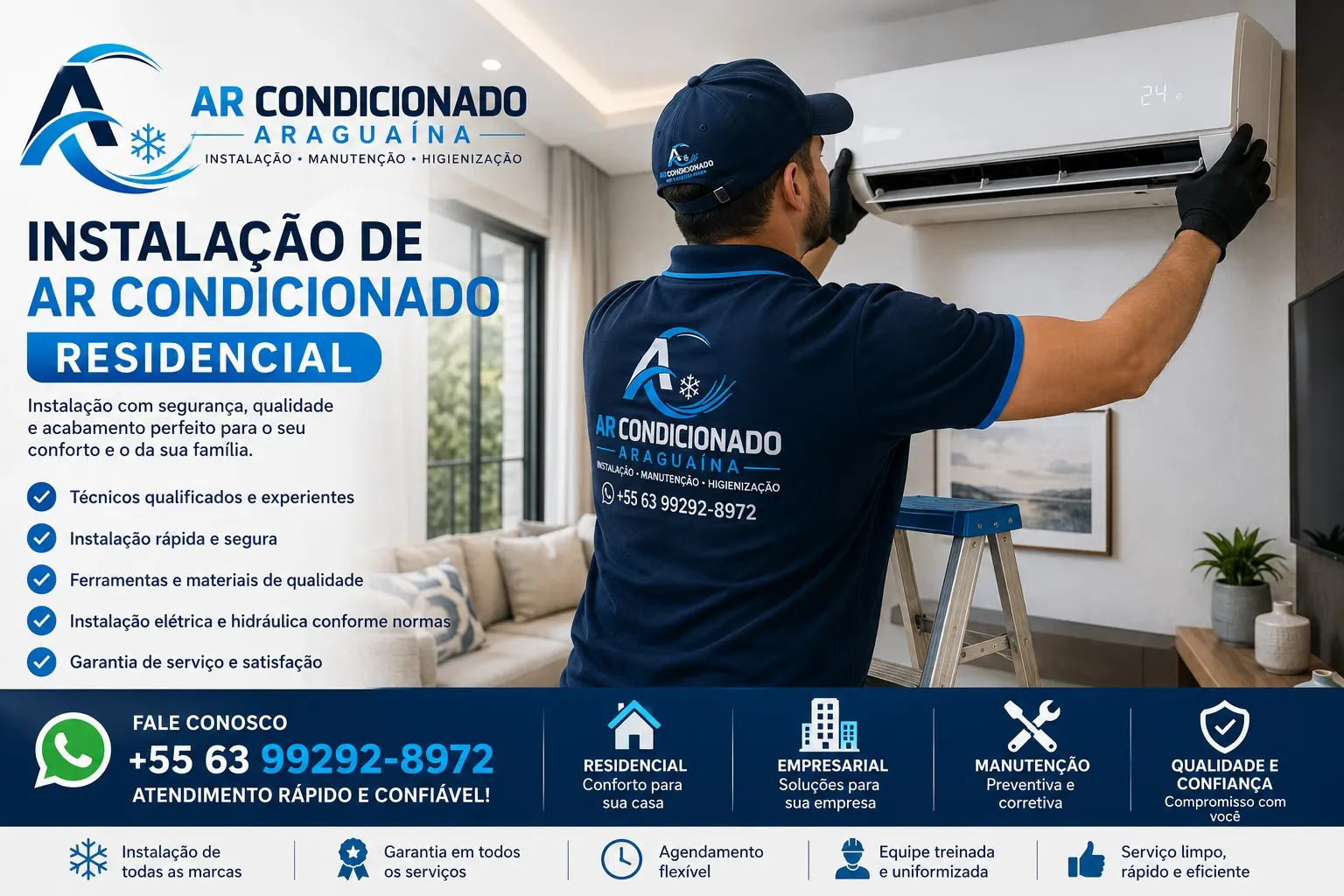 Instalação de ar-condicionado