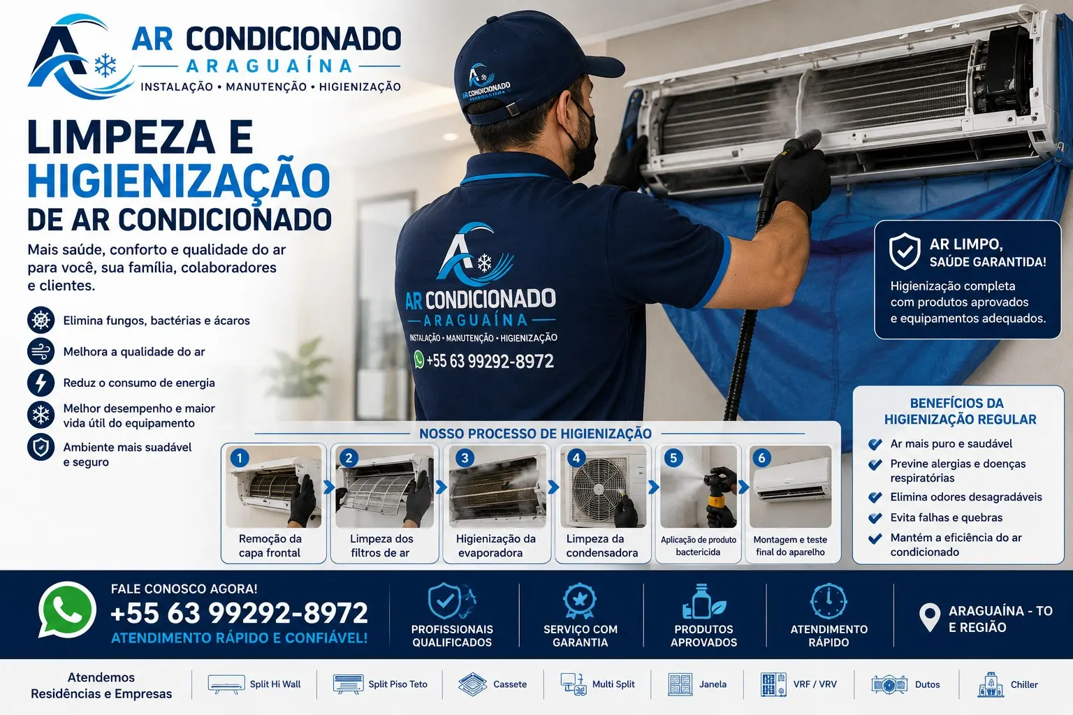 Manutenção de ar-condicionado em Eldorado